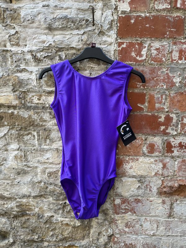 Plain Lycra Sleeveless Leotard - Image 2